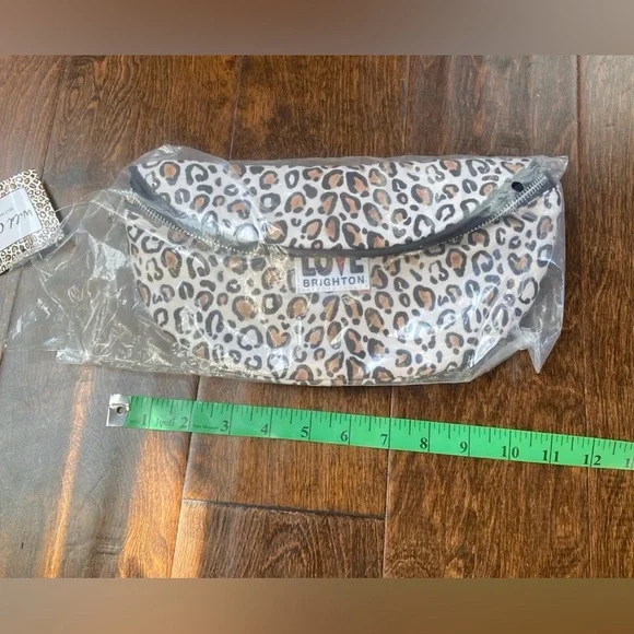 Brighton Wild Cat Love Belt Bag Leopard Cheetah Animal Print Sling Bag Crossbody - Picture 5 of 6